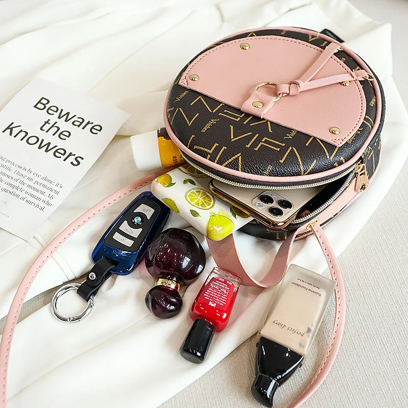 2022 женская маленькая круглая сумка forever young в Корейском стиле необычная модная