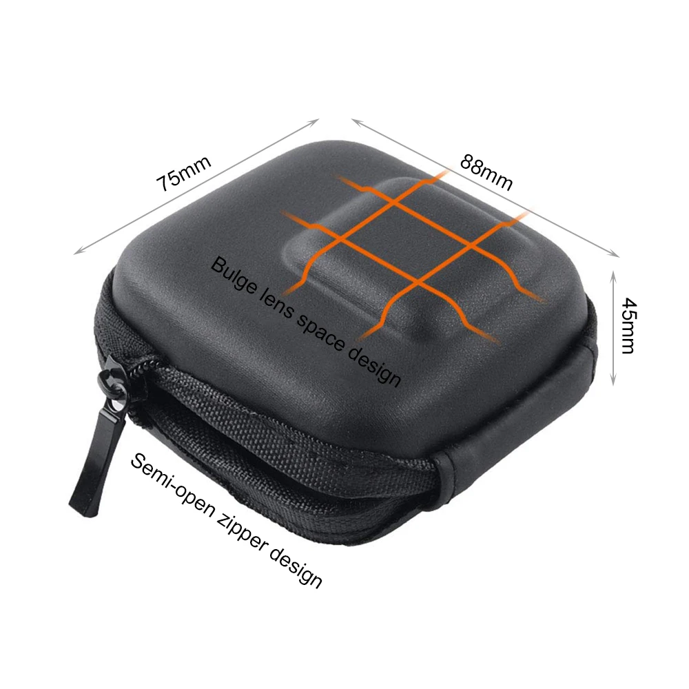 for GoPro Hero 7 6 5 Black Mini EVA Protective Storage Case Bag Box Mount Go Pro Silver Accessories | Электроника