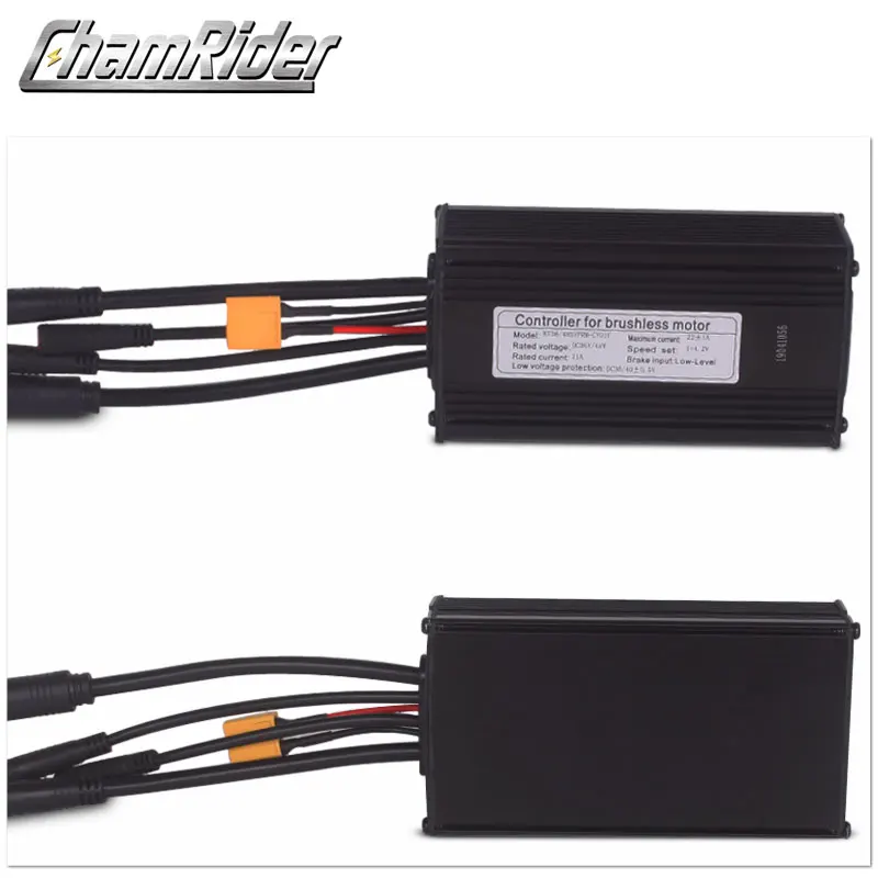 Водонепроницаемый разъем 36V 48V 500W 22A 9 Mosfet Электрический велосипед бесщеточный контроллер синусоидальный сигнал KT серии Поддержка светодиодный ЖК-дисплей