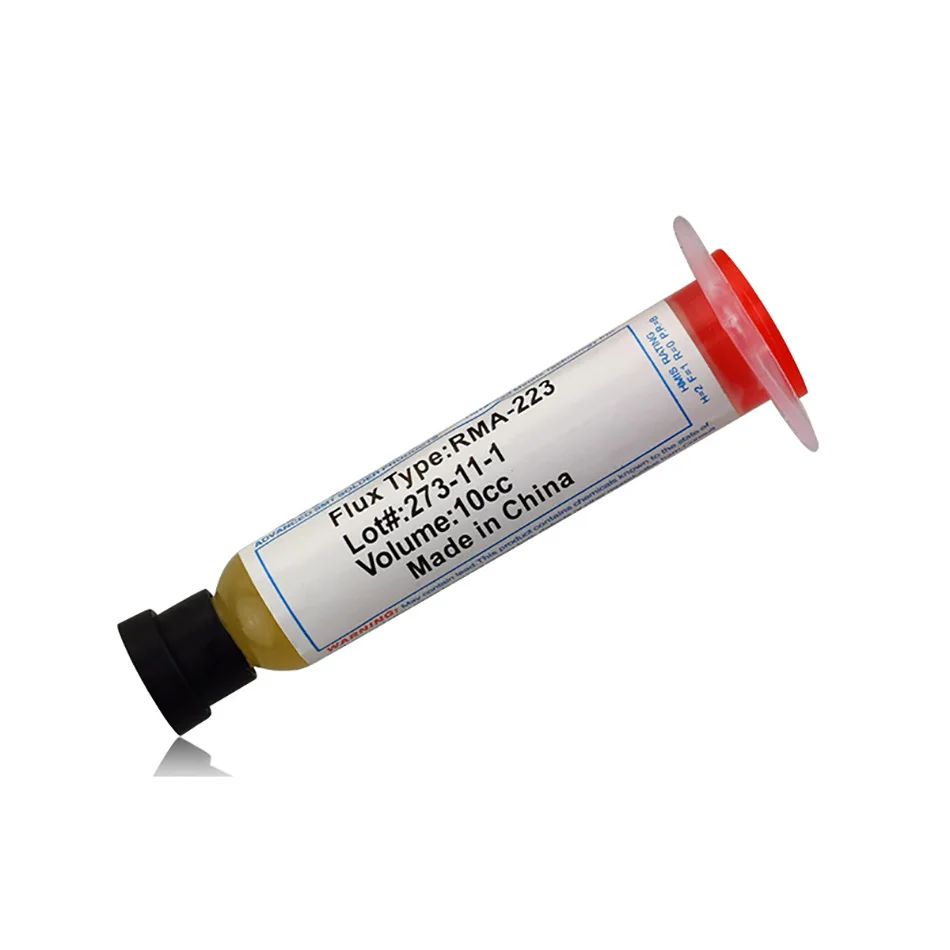 1pcs 5 шт. 10cc в форме иглы RMA PCB PGA BGA SMD 223 паста для флюсовой пайки гибкий наконечник шприца флюс паяльной пасты смазки ремонт Solde - Цвет: 1pcs