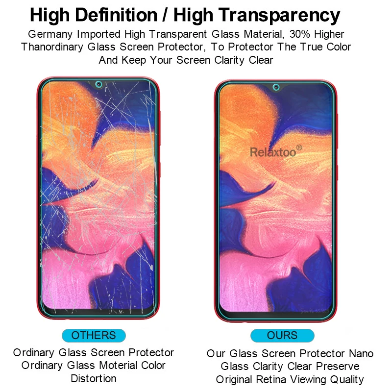 Закаленное стекло для samsung Galaxy a10 2 шт./лот Защитная пленка экрана a 10 a105 105F|Защитные