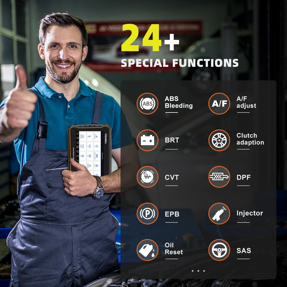 Диагностический инструмент Foxwell GT60 OBD2 DPF EPB A/F TPMS Reset ODB2 профессиональный