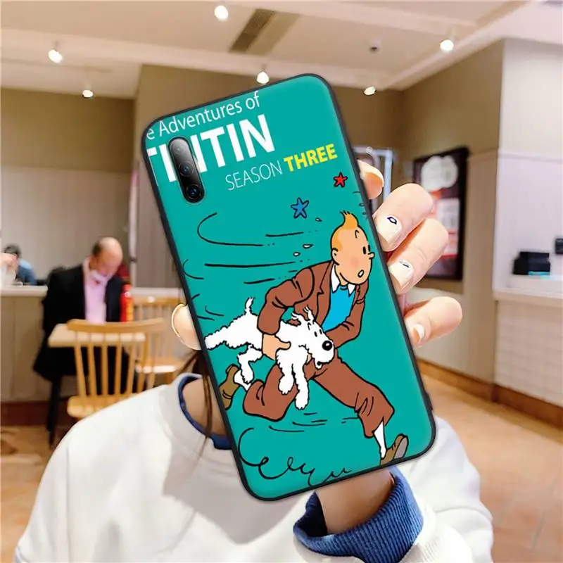 

France Adventures of Tintin Phone Case for Samsung A02 A52 A20S A12 A20E A30S A32 A40 A50S A51 A70 A72 A80 Fundas