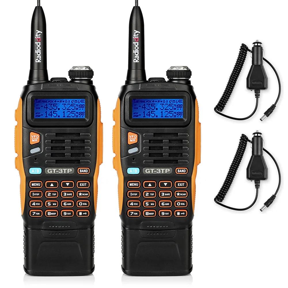 2 шт. Baofeng GT 3TP Mark III 8 Вт Двухдиапазонная V/UHF двухсторонняя радиостанция Walkie Talkie 3800mAh