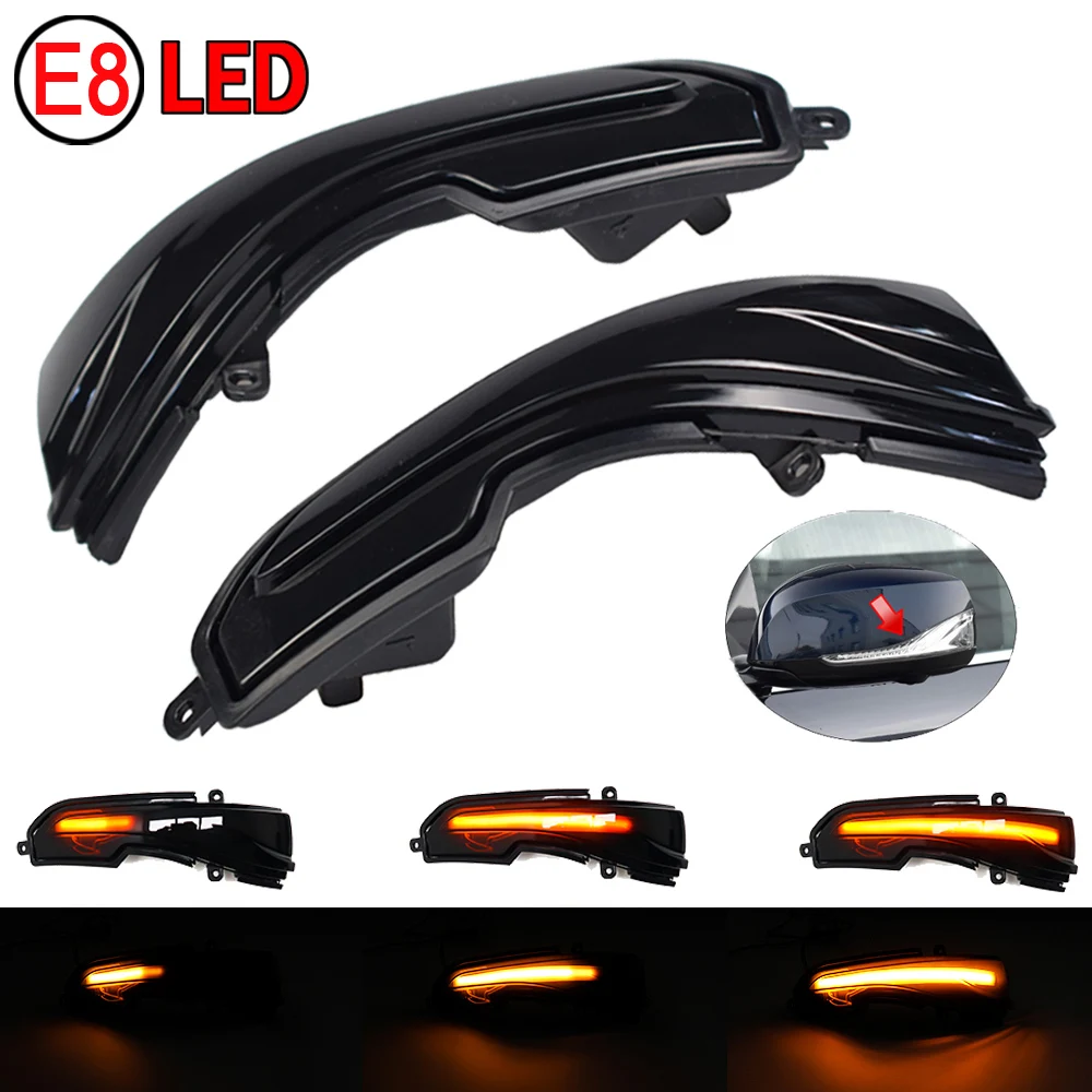

2pcs Dynamic Turn Signal Light LED Side Mirror Sequential Indicator Blinker For Nissan Skyline 2015 2016 2017 2018