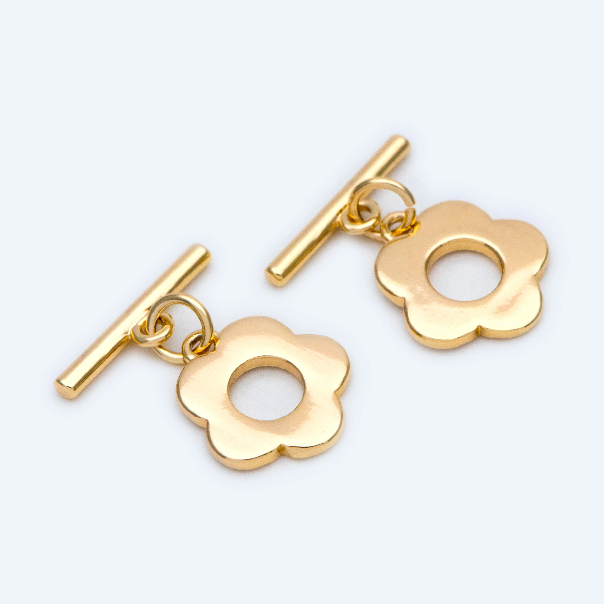 Застежка-переключатель с золотым цветком застежка для ювелирных изделий