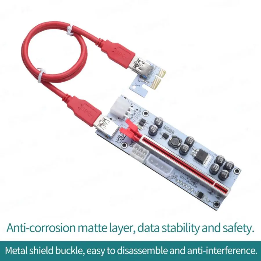 XT-XINTE PCI-E PCI Express 1X к 16X расширитель Pcie переходная карта переходника с кабелем USB 3 0 60