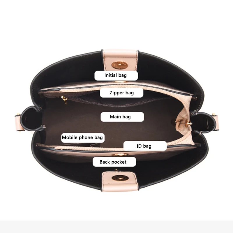 

2021 New Ladies Shoulder Bag Fashion Wide Shoulder Strap Tassel High Quality PU Leather All-Match Diagonal Hand Bag