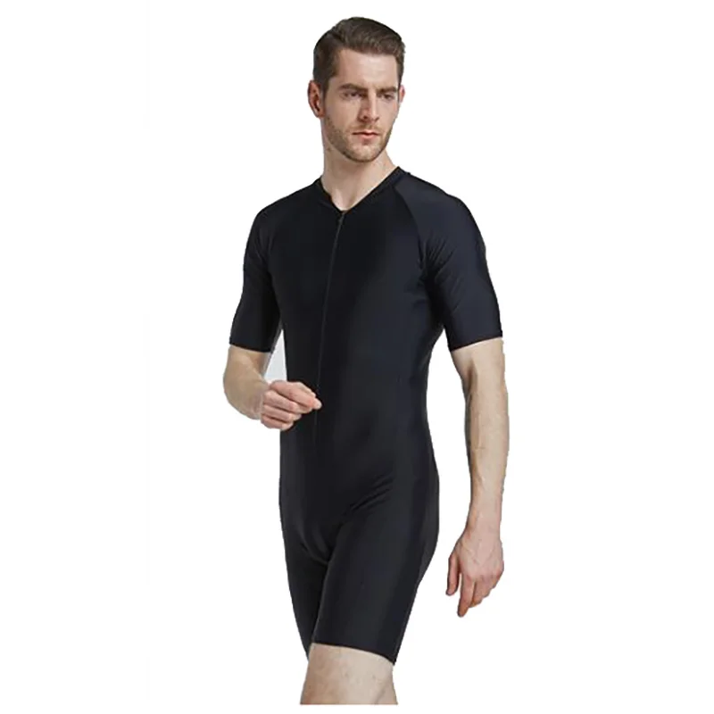 Sbart 1 шт. Цельный купальник с коротким рукавом для мужчин и женщин купальные