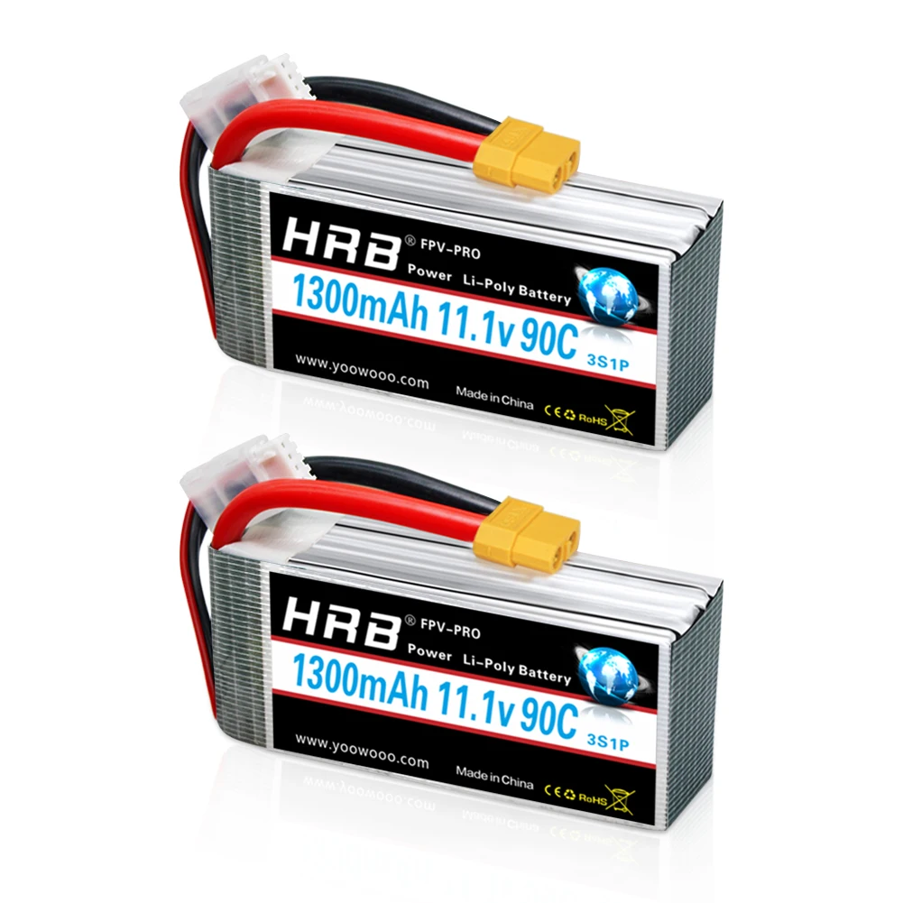 1/2 шт. Φ 3S 11 1 V 1300mah 90C с разъемом T Deans XT60 для радиоуправляемого самолета FPV дрона