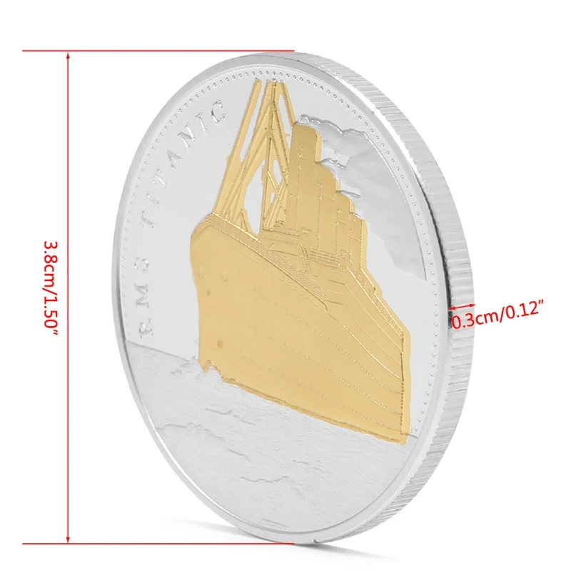 RMS Titanic плавающие маршруты с золотым и серебряным покрытием памятные монеты