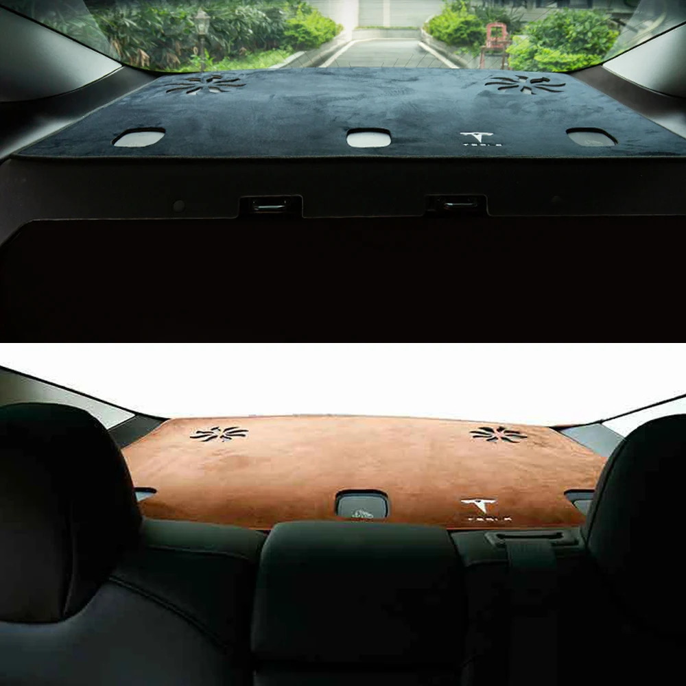 

2021 Tesla Model 3 Dashboard Mat Cover Dash Cover Non Slip Dash Mat Protector Sunshade for Tesla model 3 2018 2019 2020 2021
