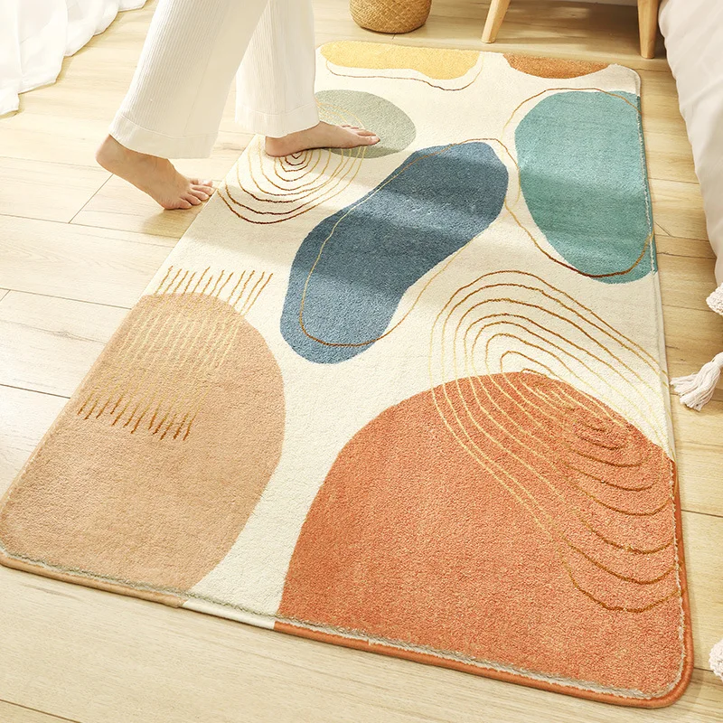 

Brief Long Soft Rugs For Bedroom Home Decor Carpet Kids Room Sofa Coffee Table Floor Mat Short Plush Children Tatami Area Rug