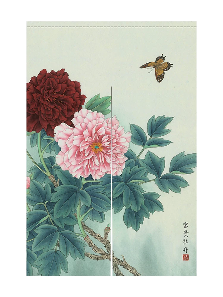 

New Chinese-Style Door Curtain Retro Half Curtain Restaurant Shade Feng Shui Curtain Chinese-Style Partition Curtain