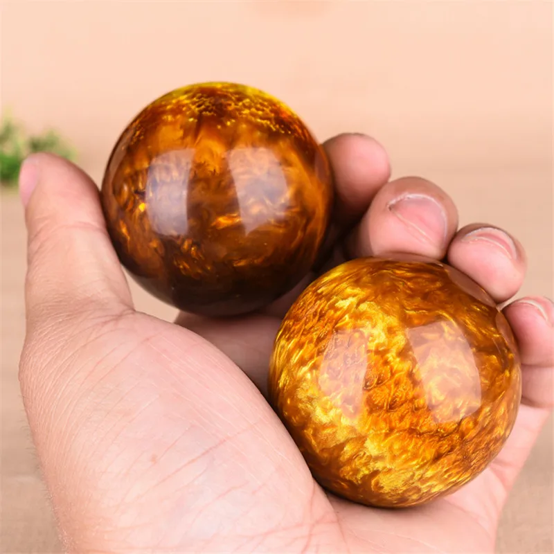 Натуральный золотой шелк морская ива твердая рука чтобы повернуть мяч руки