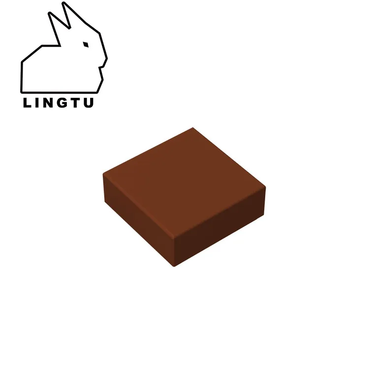 LINGTU строительный блок для бренда Fro Lego 3070 1x1 плитка Развивающие детские