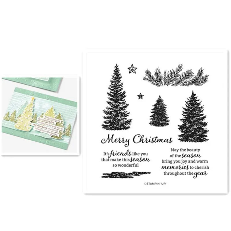 

TREE Metal Cutting Dies and Stamps Stencils For Card Making Decorative Embossing Suit Paper Cards Stamp DIY New Arrival 2021