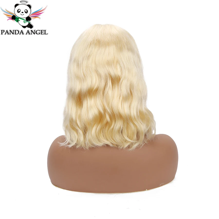 613 Blonde Покраска методом Омбре 13x4 короткий парик-Боб монгольские волнистые человеческие волосы фронтальные парики шнурка для черных женщин remy волосы фронтальный парик - Цвет: 613 Blonde