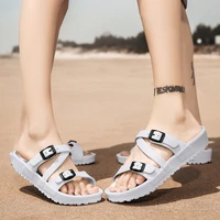 sandals and slippers men summer new soft soled couple sandals non slip pinch large size sandals flip flops mens beach slippers