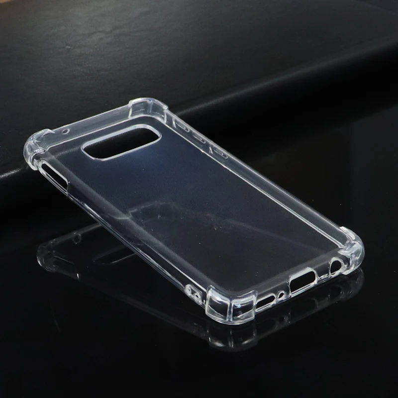 

For Samsung Galaxy S10e Shockproof HD Clear Transparent Silicone TPU Soft Phone Back Case Cover Coque Funda