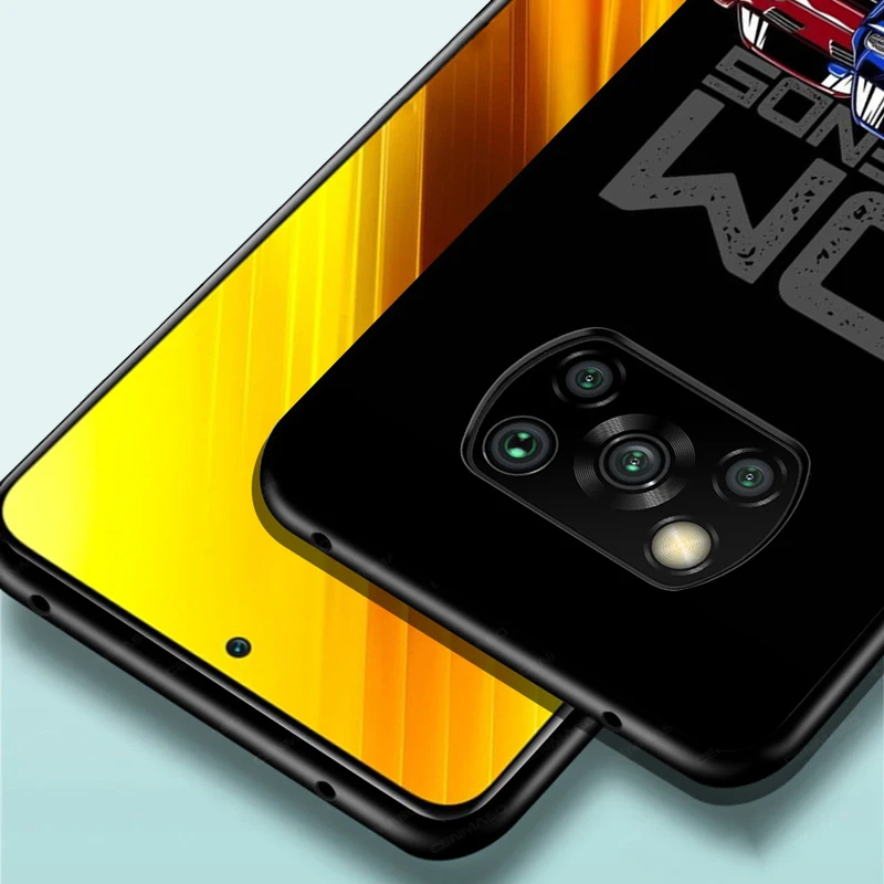 

Cool JDM Sport Car For Xiaomi Poco X3 NFC M3 M2 X2 F3 F2 Pro C3 F1 Mi Play Mix 3 A2 A1 6X 5X Black Phone Case
