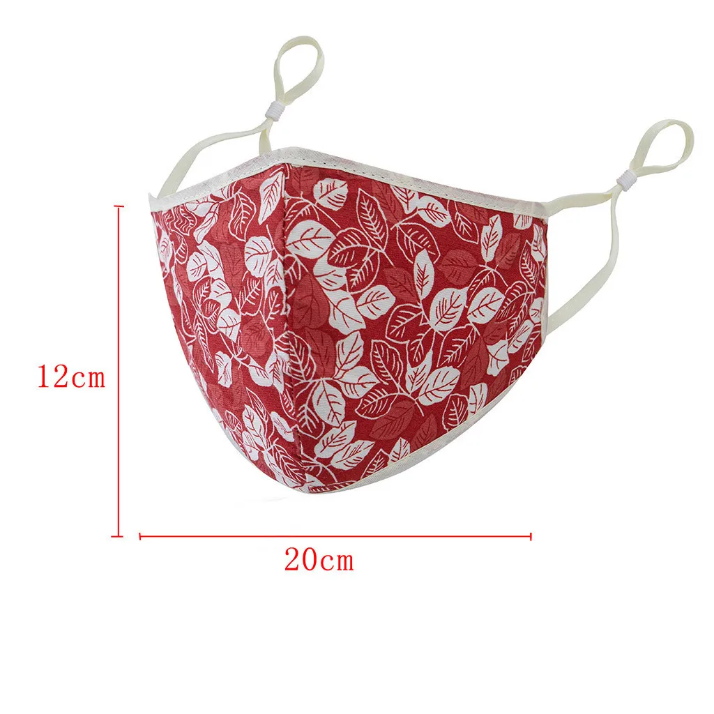 

5PC Child Mask Washable Reuse Face Mask Windproof Breathable Mouth Mask Adjustable Soft Cloth Fashion Print Mask Mascarillas