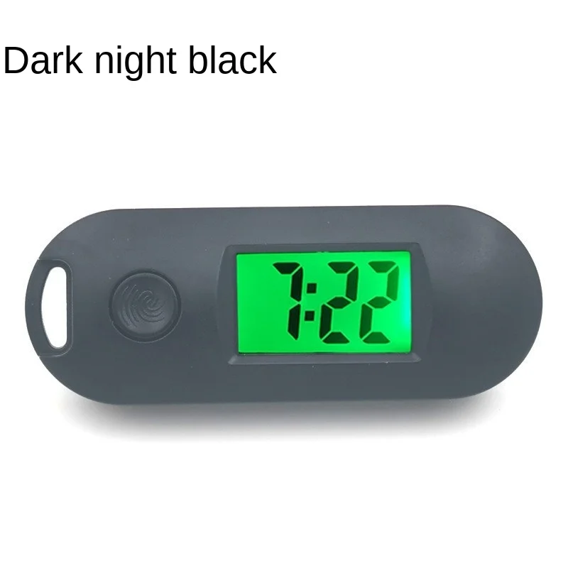 

Silent Luminous ABS Digital Electronic Clock Student Exam Study Library Pocket Watch Green Backlight LCD Display Mini Portable