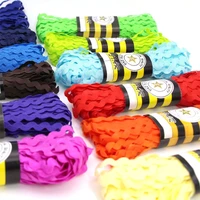15yardlot multi colors terylene ribbon ric rac zig zag lace trimming ribbon for party decoration various occasions decor