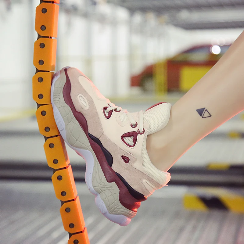 Fujin/Женская обувь на плоской подошве Сезон весна-осень Повседневная Кроссовки