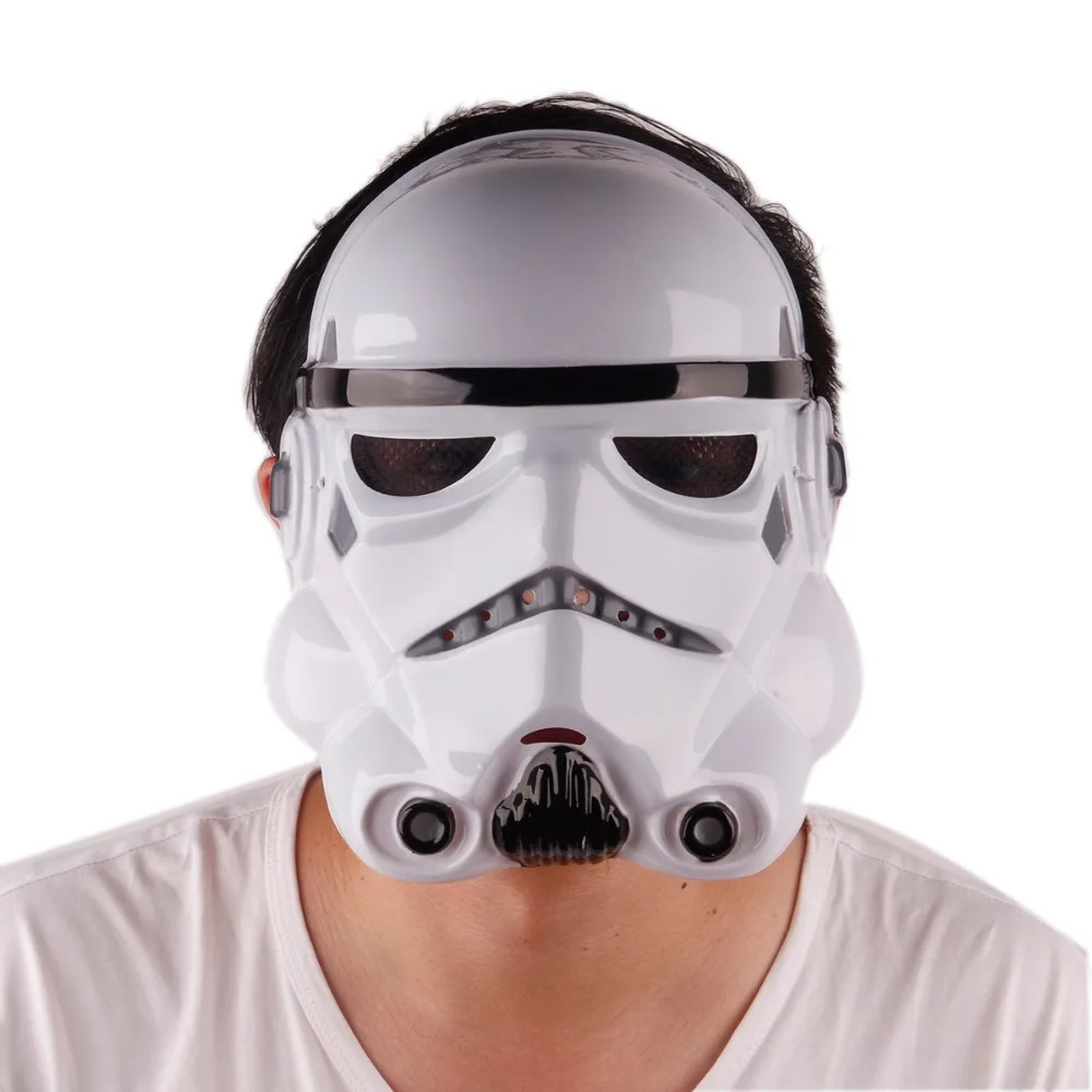 1 шт./партия маска из ПВХ Звездные войны led освещение вечерние косплей черная для