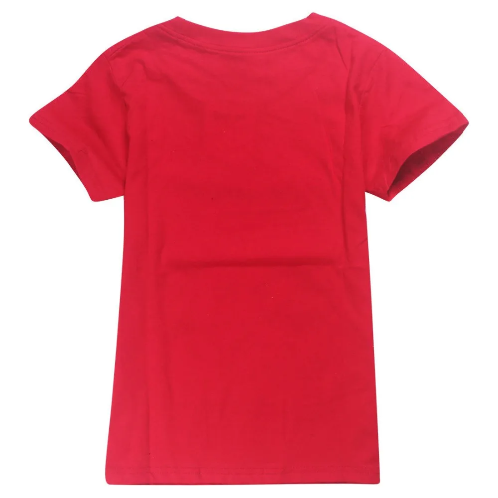 Летняя футболка с короткими рукавами для девочек и мальчиков хлопковая Футболка