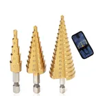 Набор ступенчатых сверл 3-12 мм, 4-12 мм, 4-20 мм, 4-32 мм