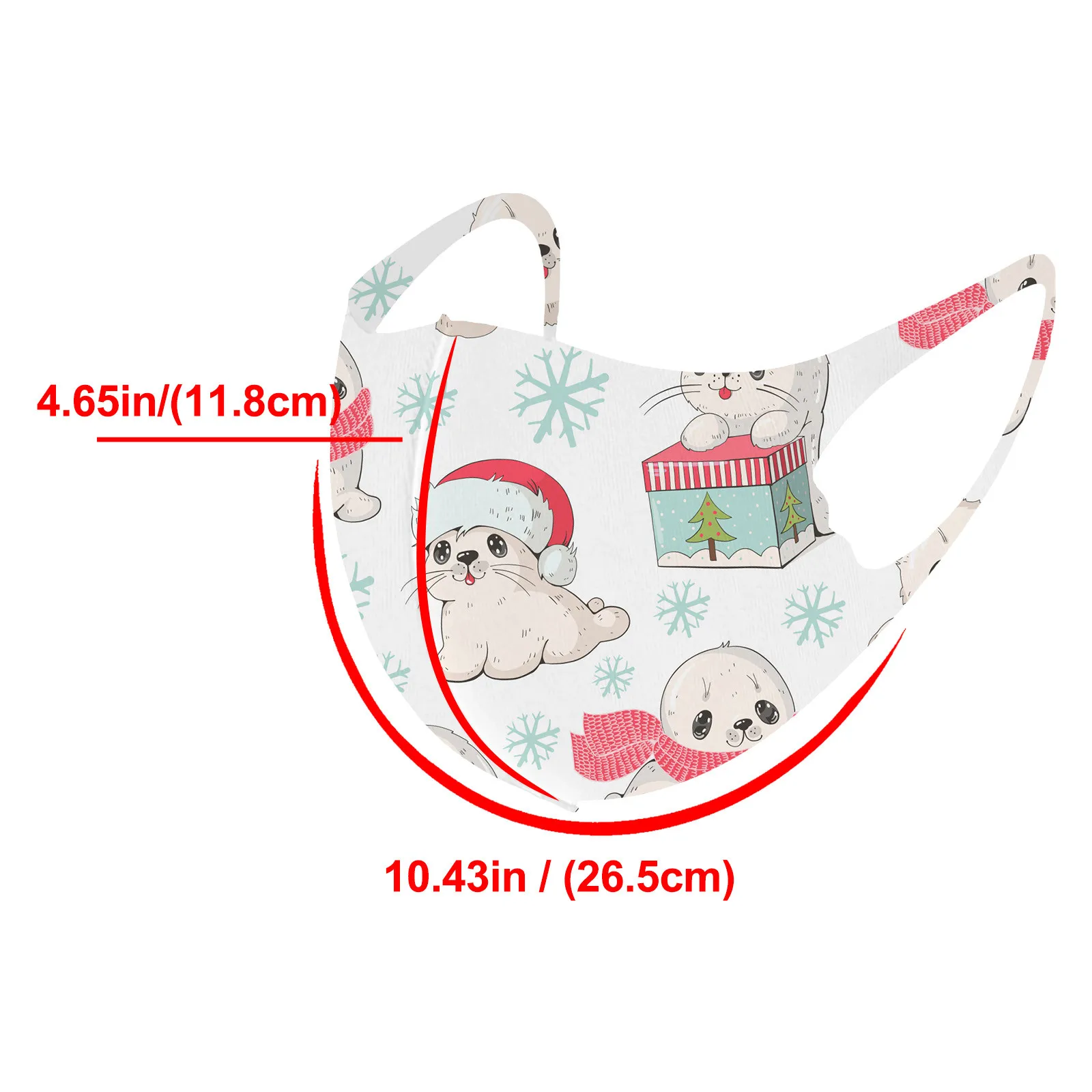 

Headband masques mascarillas nios reutilizables Christmas Cloth Mask Print sun Protection Washable mondkapjes #