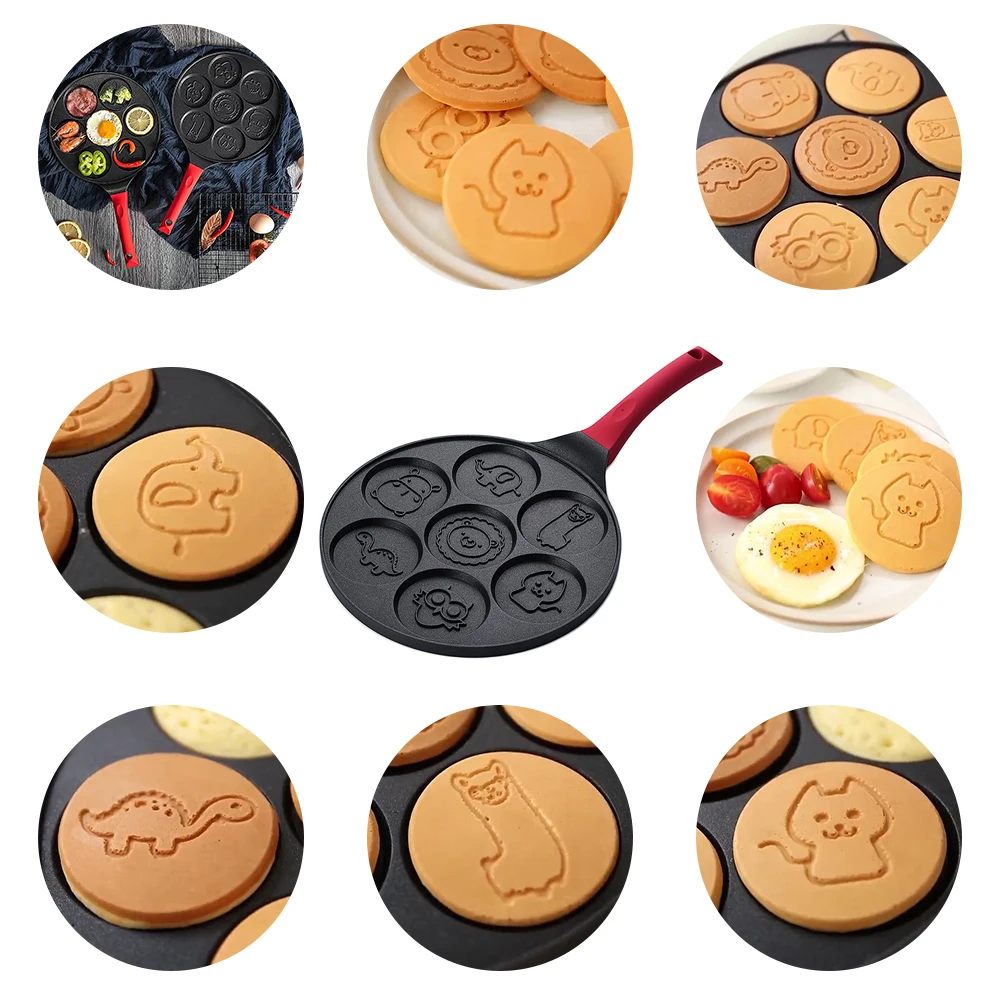 7-Сковорода для жарки с горшок утолщенной сковорода омлета антипригарным