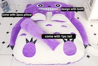 lovely purple color my neighbor totoro sofa bed for kids big size cartoon totoro bed for adults totoro warm tatami bed mattress