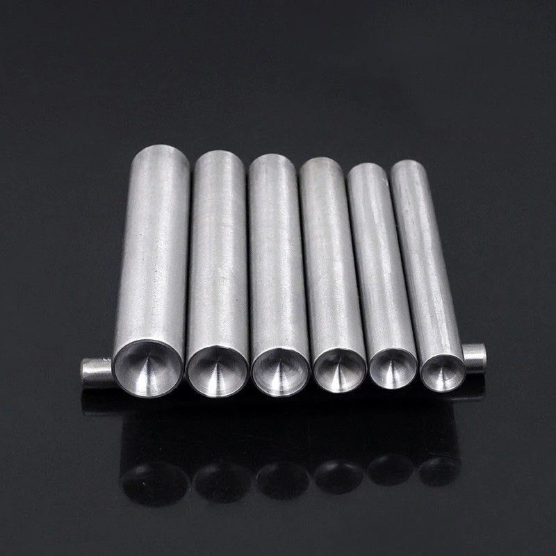 

Mushroom Rivet Domed Setting Tool Steel Punch Hand Tool Silver Durable High Quality High Hardness 2108