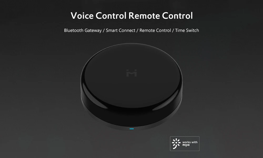 Xiaomi универсальный пульт дистанционного управления Bluetooth 4,2 шлюз умный дом пульт дистанционного управления Поддержка голосового управления работа с приложением Mijia