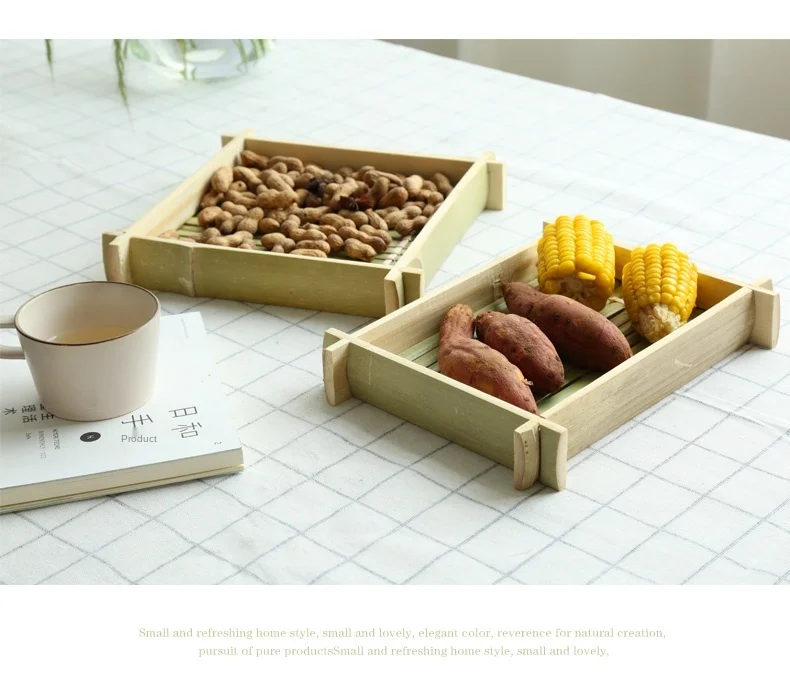 

Raw Bamboo Tray Bamboo Tray Plate Green Bamboo Plate Bamboo Vegetable Basket Bamboo Dish Dish