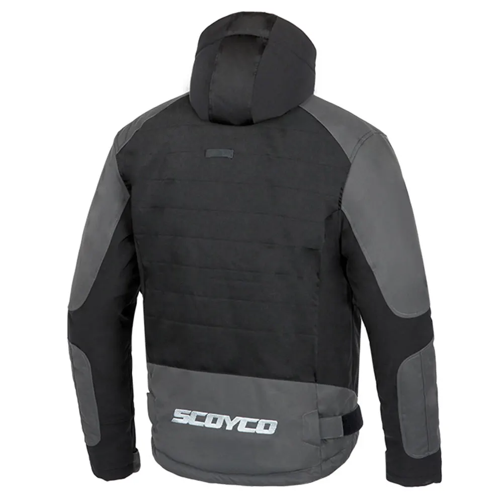 Мотоциклетная куртка SCOYCO черная Светоотражающая с капюшоном для мотокросса |
