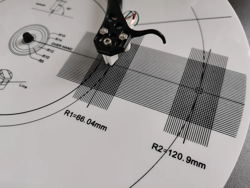 3MM Anti-skating Calibration Disc Phonograph Cartridge Alignment Protractor | Электроника
