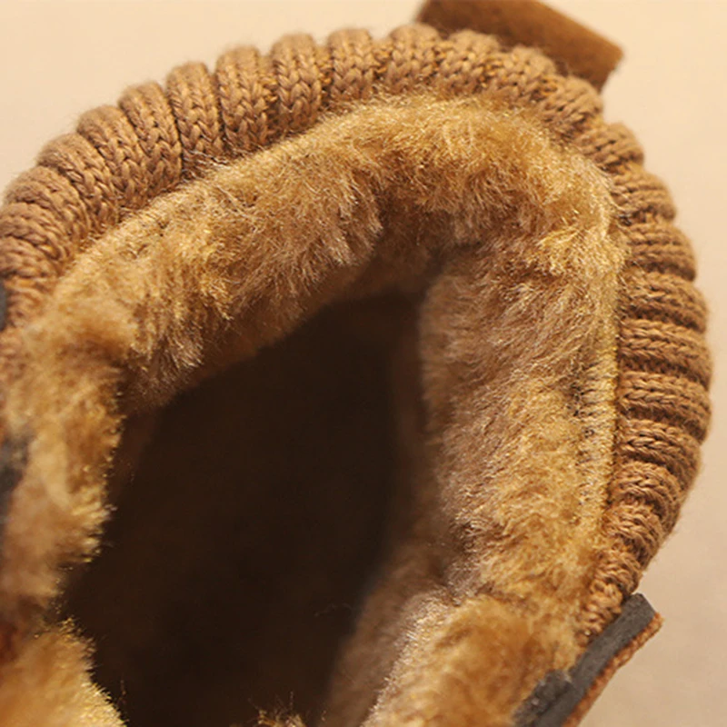 Детские ботинки на мягкой подошве с плюшевой подкладкой|Сапоги| |