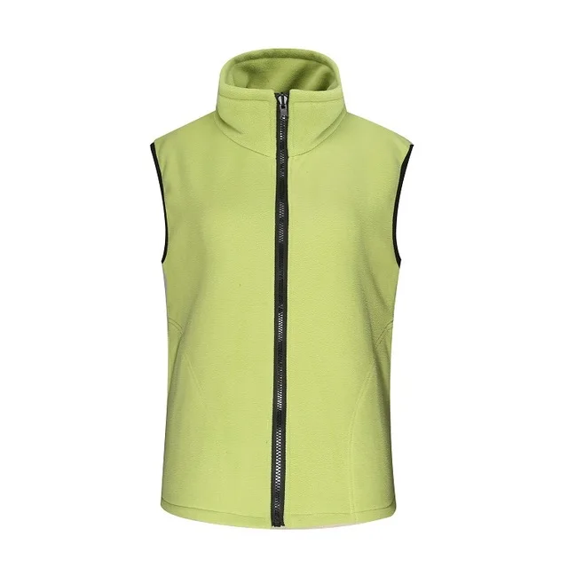Women Fruit Green JACKSANQI мужской женский флисовый теплый флис для походов жилет зимние пальто уличная куртка без рукавов походный охотничий жилет RA297 - Цвет: Women Fruit Green