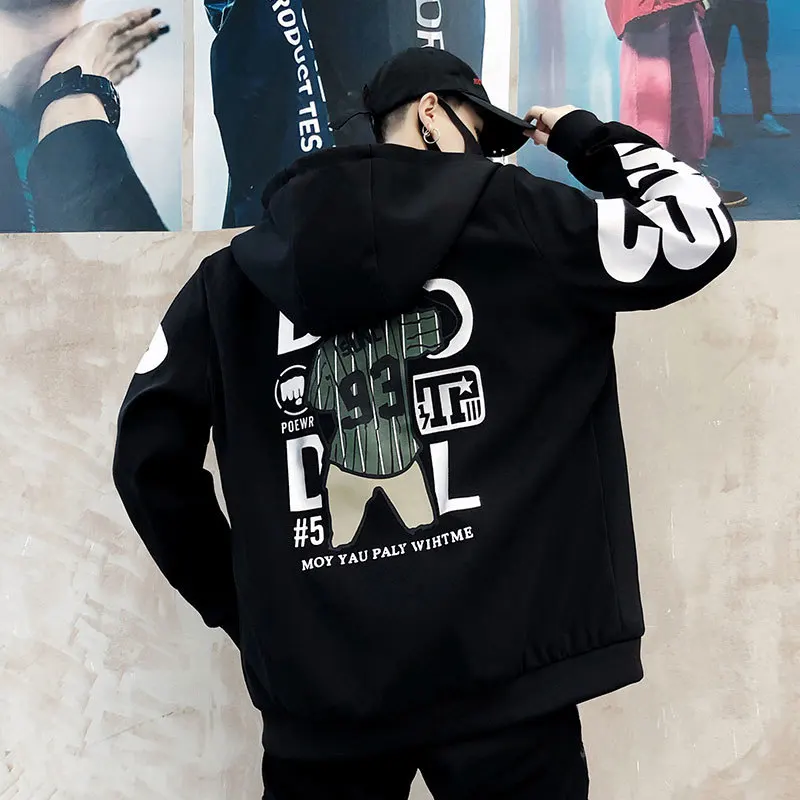 Liketkit мужские куртки и пальто осень 2019 повседневные Хип Хоп негабаритных с