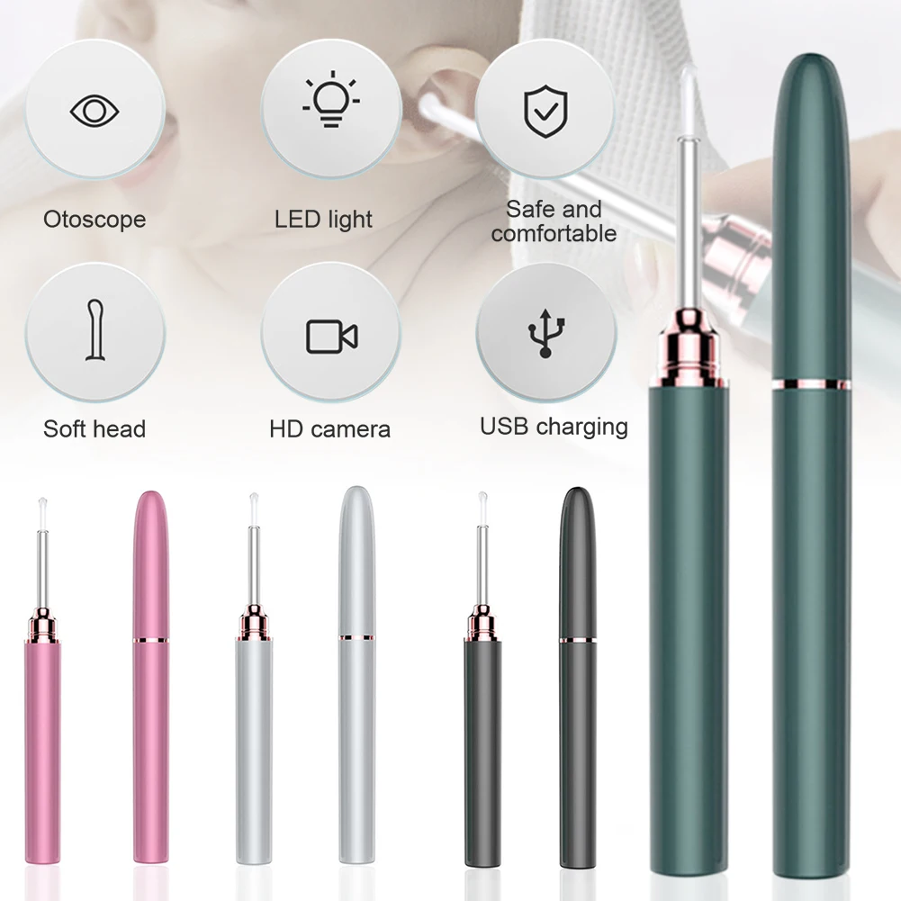 

New Earwax Removal 500W Wireless Ear Cleaning Camera Visual Earwax Removing Tool for Kids Adults Fast delivery Dropshipping