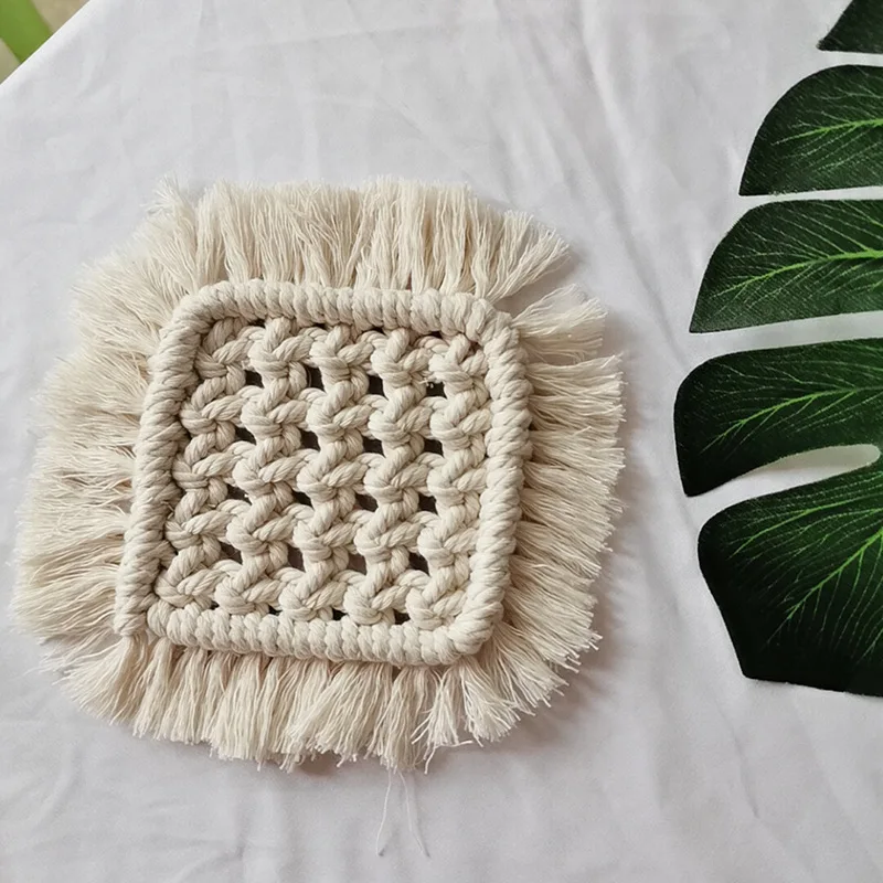 Подставки в богемном стиле для макраме геометрический узор подставки