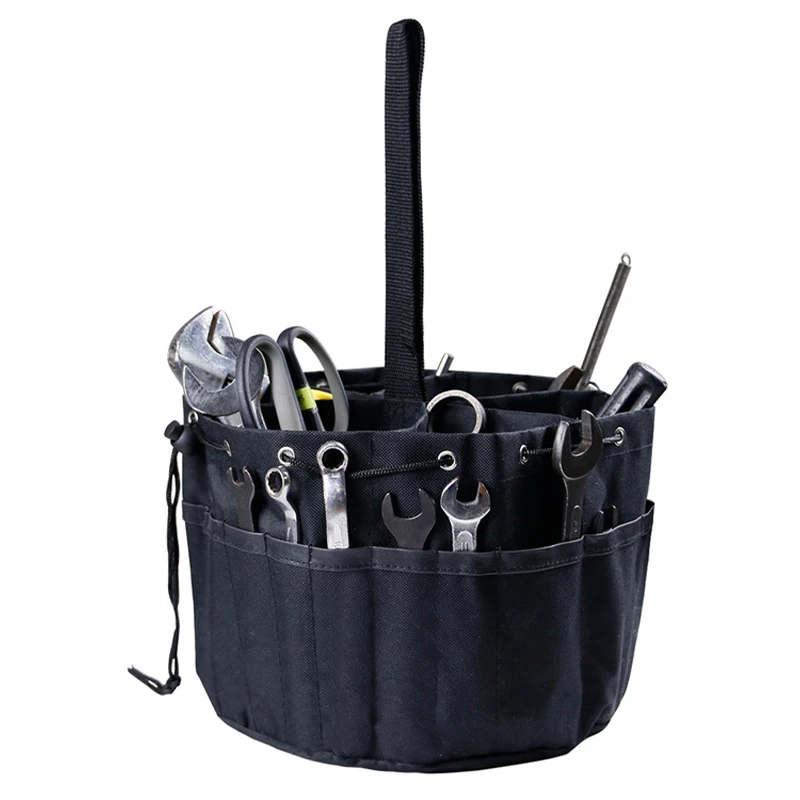 

Для сада и дома Tools сумка для хранения с несколькими отделениями, сумка-тоут из Оксфордской ткани, круглая сумка на шнурке, сумка для инструм...