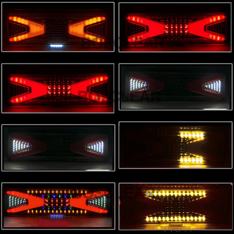 Светодиодный задний фонарь для грузовика 12/24 в предупреждающие фонари прицепа