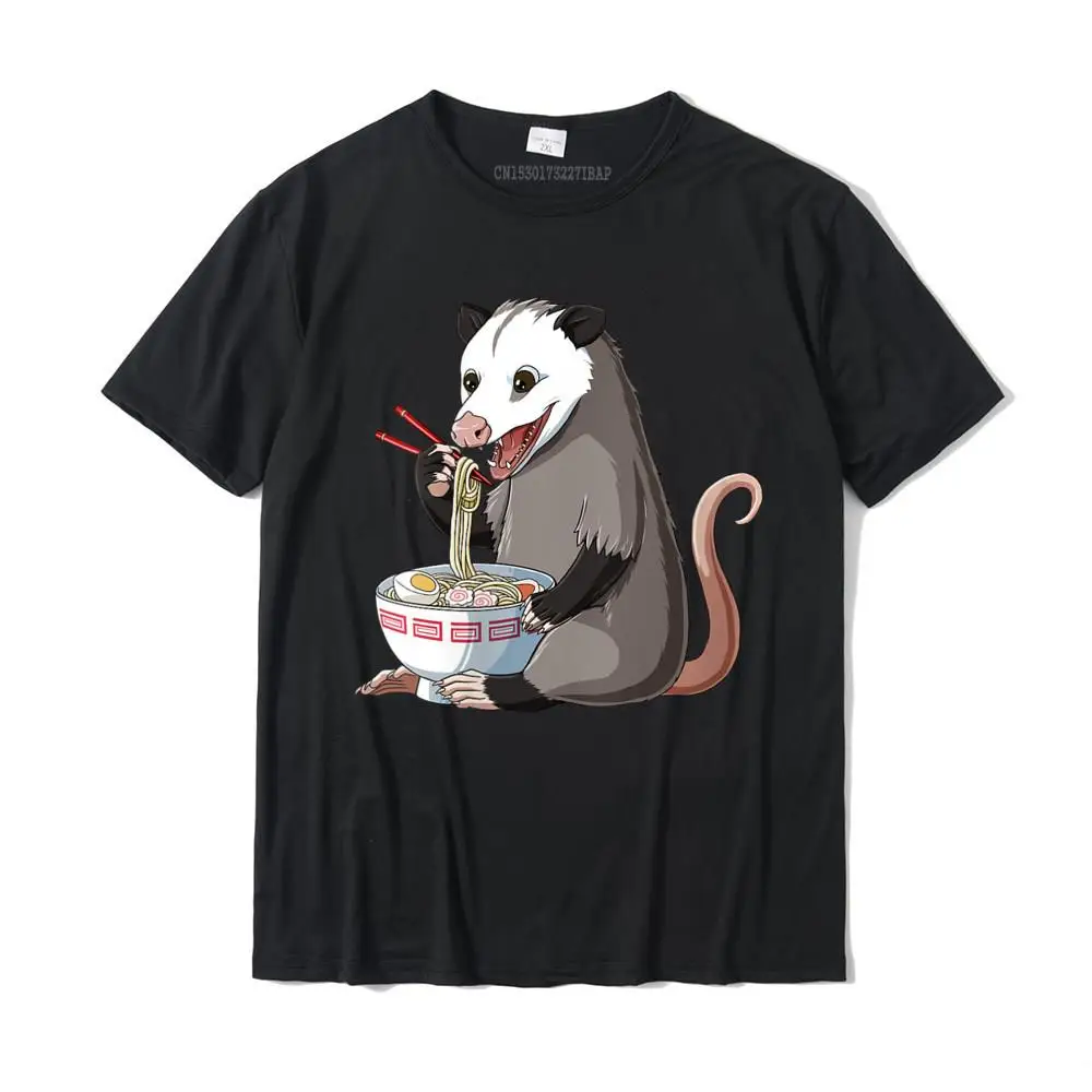 

Womens Funny Japanese Kawaii Ramen Opossum Round Neck T-Shirt Graphic Men's T Shirts Printed Tops & Tees Cotton comfortable