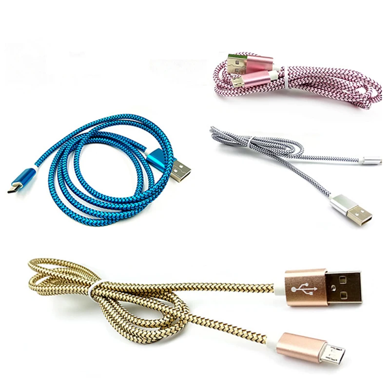 Кабель Micro USB 1,5 м/1 м/2 м/3 м все длины кабель type C Дата USB зарядное устройство кабель для Xiaomi Mi8 Mi9 для huawei p20 для телефона Android - Цвет: Небесно-голубой