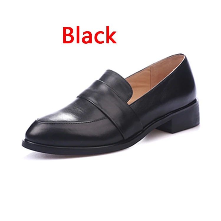 Женские весенние укороченные туфли с острым носком британская Женская